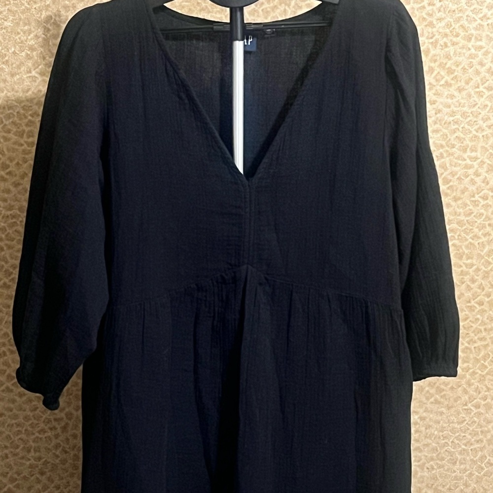 Black V-Neck Dress